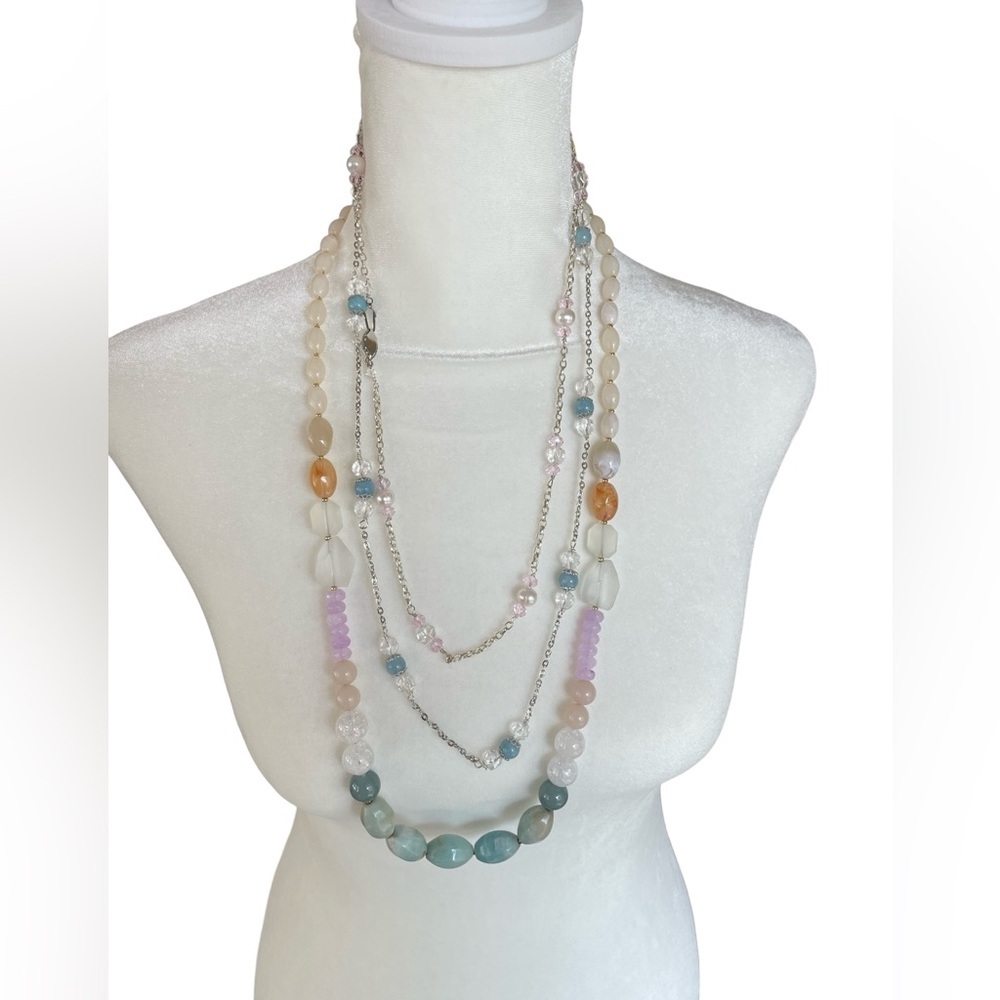 Set of 3 pieces pastel necklaces OS - Picture 1 of 8
